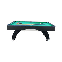 Premium 7FT Black Billiards Game Room Table For Home With Cue Sticks And Billiard Balls (SAK58210) - Photo 5