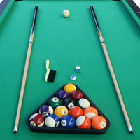Premium 7FT Black Billiards Game Room Table For Home With Cue Sticks And Billiard Balls (SAK58210) - Photo 6