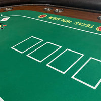 Luxury 96-Inch Gaming Table With LED Lights, Durable Velvet Surface, And Sturdy Pedestal Base (SAK92853) - Photo 6
