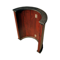 Premium 96-Inch Poker Table With Speed Cloth And Wooden Texture Racetrack For 10 Players (SAK75023) - Photo 7