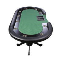 96-Inch Premium 10-Player Poker Table With Cup Holders And Chip Tray (SAK16495) - Photo 4
