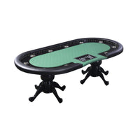 96-Inch Premium 10-Player Poker Table With Cup Holders And Chip Tray (SAK16495) - Photo 3