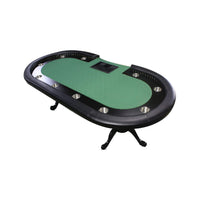 96-Inch Premium 10-Player Poker Table With Cup Holders And Chip Tray (SAK16495) - Photo 5