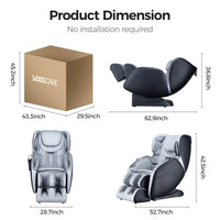 Bosscare Full Body 3D Zero Gravity Shiatsu Recline Massage Chair With Waist Heating (SAK37215) - Photo 4