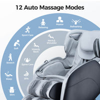 Bosscare Full Body 3D Zero Gravity Shiatsu Recline Massage Chair With Waist Heating (SAK37215) - Photo 10