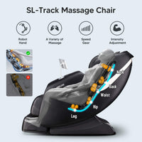 Bosscare Full Body Zero Gravity Shiatsu Recliner Massage Chair With AI Voice & App Control (SAK52960) - Photo 7