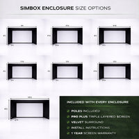 SimBox Golf Simulator Enclosure - 7 sizes, Pro + Impact Screen and Frame INCLUDES FREE SIDE BARRIERS - Photo 4