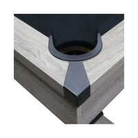 Large 84-Inch Rustic Gray Pool Table With Cues, Balls And X-Legs (SAK54361) - Photo 11