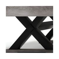 Large 84-Inch Rustic Gray Pool Table With Cues, Balls And X-Legs (SAK54361) - Photo 13