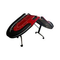Luxury 94-Inch Foldable 10 Player Poker Table With LED, Wheels And Cup Holders (SAK24897) - Photo 4