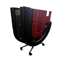 Luxury 94-Inch Foldable 10 Player Poker Table With LED, Wheels And Cup Holders (SAK24897) - Photo 7
