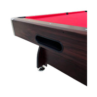 8FT Modern Red Felt Billiard Pool Table With Automatic Ball Return And Accessories Kit (SAK76139) - Photo 8