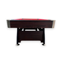 8FT Modern Red Felt Billiard Pool Table With Automatic Ball Return And Accessories Kit (SAK76139) - Photo 6