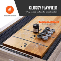 Premium 2-In-1 Shuffleboard Game Table Set With Bowling Combo (SAK81698) - Photo 6