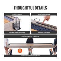 Premium 2-In-1 Shuffleboard Game Table Set With Bowling Combo (SAK81698) - Photo 8