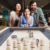 Premium 2-In-1 Shuffleboard Game Table Set With Bowling Combo (SAK81698) - Photo 3