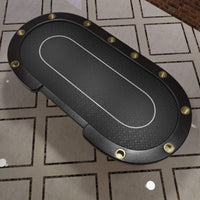 Premium 96-Inch 10-Player Oval Poker Table With Cup Holders (SAK51874) - Photo 4