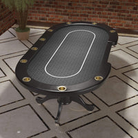 Premium 96-Inch 10-Player Oval Poker Table With Cup Holders (SAK51874) - Photo 10