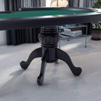 Premium 96-Inch Aura Oval Poker Table With Cup Holders, Chips Tray And Drop Box (SAK31045) - Photo 3