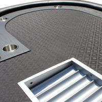 Premium 96-Inch Oval Poker Table With Racetrack And Chips Tray (SAK66823) - Photo 8