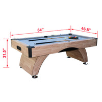 Premium 7FT Billiards Pool Wood Table for Home Game Rooms (SAK14517) - Photo 13
